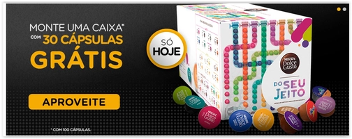 Pague 70 Cápsulas e Leve 100 da Dolce Gusto