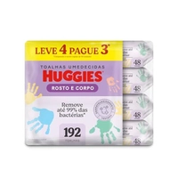 Lenços Umedecidos Huggies - 192 unidades
