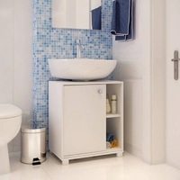 Balcão Para Banheiro Bbn 01-06 Branco BRV Móveis