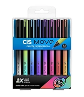 Caneta esferográfica 0.7mm Move com 8 cores Cis