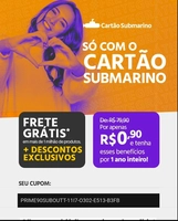 Desconto no Prime Submarino | R$0,90 ( exclusivo para que tem o cartão submarino)