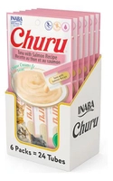 Kit 6 Unidades Gatos Churu Atum E Salmão 14g X 4 = 56g (24 saches) Petisco Alimento Úmido