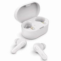 Fone Bluetooth Philips Intra-Auricular TAT1108BK, Bluetooth 5.3, Resistente a respingos/suor (IPX4), Microfone com IA para chamadas nítidas