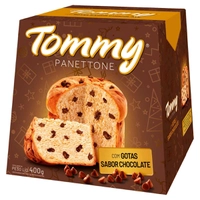 (Leve 2 R$ 8,58 cada CC Carrefour) Panetone com Gotas de Chocolate Tommy 400g