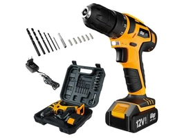 Furadeira e Parafusadeira Wap a Bateria 12V com Maleta 13 Peças BPF 12K3 - Bivolt