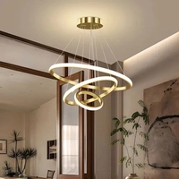 Lustre de Teto LED 60W com 3 Arcos Moderno
