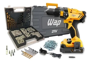 Parafusadeira/Furadeira 21V com Kit 300 Peças