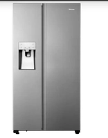 Refrigerador Side By Side Hisense de 02 Portas Frost Free com 533 Litros Inox Look - RS-69W1AIQI