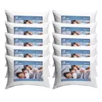 [Marketplace] Kit 10 Travesseiro Fibra Siliconada Antialérgico 45x65cm BF Colchões