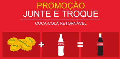 Junte 5 tampas promocionais amarelas e troque grátis sua Coca
