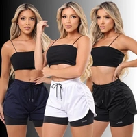 Kit 3 Bermudas Duplo Compreensão Fitness Feminina