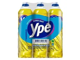 Detergente Lava Louças Ypê Com 6 Unidades Neutro 500ml
