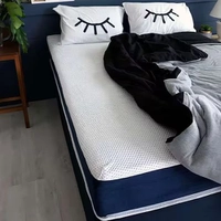 Colchão Queen Mola Ensacada Guldi Firme (25x158x198) Azul e Branco - Azul Royal