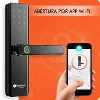  Fechadura Digital Biométrica Eletronica Touch Biometria Kuanttum Beta Pro Wi-fi