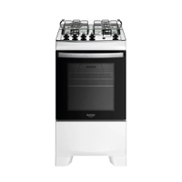 Fogão Dako 4 Bocas Mesa Inox Supreme Branco Bivolt