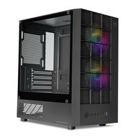 Gabinete Gamer Mancer Grimore c/ 2 Fans RGB Vidro