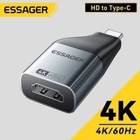 【 App】Leve 5 Adaptador USB-C HDMI VGA MiniDP 8K Transmissão Essager por R$15/cada