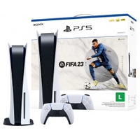 Console Playstation 5 + FIFA 23, 825GB, White, Com 1 Controle, PS5, CFI-1114A01X