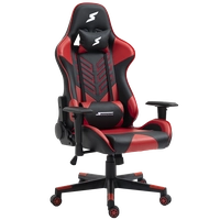 Cadeira Gamer SuperFrame Godzilla, Reclinável, Preto e Vermelho