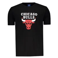 Camiseta NBA Chicago Bulls Escudo Preta - R$32