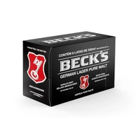 [REC]Pack Cerveja Becks Lata Sleek 350ml - com 08 unidades
