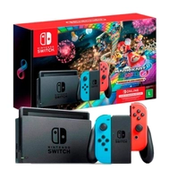 (R$ 1505 Cashback Pelando) Console Nintendo Switch + Jogo Mario Kart + 3 Meses Online