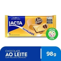 Chocolate Branco Lacta Com Recheio Ouro Branco 98g