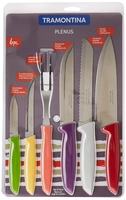 Jogo De Facas Plenus 6 Peças Tramontina Plenus Multicor