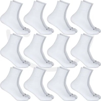 Kit Com 12 Pares De Meias Cano Longo Unissex Hoahi