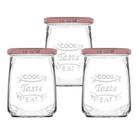 Conjunto de Potes 3 Peças em Vidro Carrefour HO203578