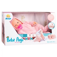 Boneca Bebê Anjo Collection Macacão | R$35