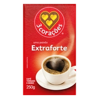 Café em pó 3 Corações Extraforte Vácuo 500g