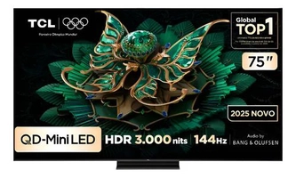 Smart TV 75 TCL QLED 4K Mini LED 144Hz HDR10+
