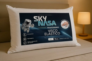 Travesseiro Nasa Sky Viscoelástico Altura 10cm D40 50x70cm