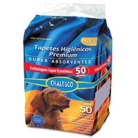 Tapete Higiênico para Cães Chalesco 90cm x 60cm - 50 Unidades