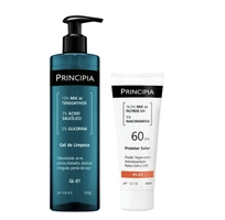 Principia Kit Gel De Limpeza GL-01 + Protetor Solar Facial PS-01 FPS 60
