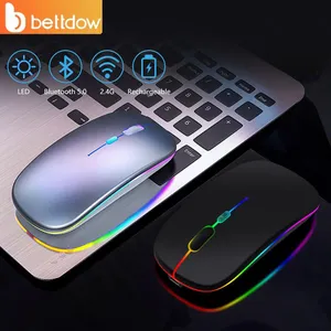 Mouse Sem Fio 2400DPI Bluetooth 2,4GHz