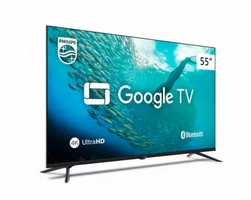 Smart TV LED 55" Ultra HD 4K Philips 55PUG7019 com Google TV, Comando de Voz, Wi-Fi, Entradas HDMI e USB