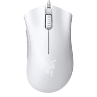 Mouse gamer Razer DeathAdder Essential, sensor óptico de 6400 DPI, Mercury White