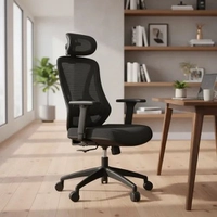Cadeira Escritório Confortavel Ergonômica Elements Rasala - Preto
