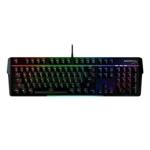 Teclado Mecânico Gamer HyperX Alloy MKW100, RGB, Switch Red, Full Size, US, Preto - 4P5E1AA#ABA