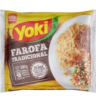 2 kilos e meio de Farofa Mandioca Temperada Yoki
