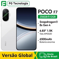 【DoBrasil】Smartphone POCO F7 5G 8s Gen 4 6500mAh 90W 256GB / 12gb