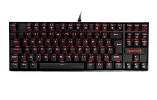 Teclado Mecânico Gamer Redragon Kumara K552, Switch Brown, Com Led, ABNT2, Black