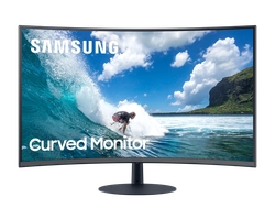 Monitor Curvo Samsung 32 FHD, com speaker embutido, HDMI, Display Port, VGA, 75hz,Freesync, Preto, Série CT550