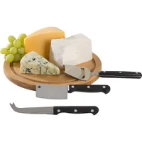 [Primeira Compra] Conjunto para Queijo Inox/Bambu - Orb R$30