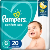 Fraldas Pampers Confort Sec G 20 Unidades
