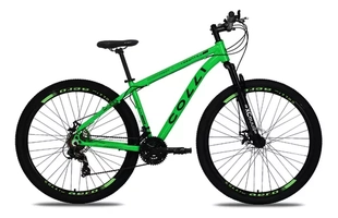 Bicicleta Colli Toronto Aluminio Aro 29 Disco-shimano 21v Cor Verde Neon Tamanho do quadro 17