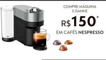 Cafeteira Nespresso Premium Vertuo Pop+ Titânio Modelo Exclusivo Magalu 110v