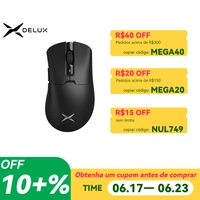 Delux M900 PRO Mouse sem fio para jogos 8K, PAW3395 63g